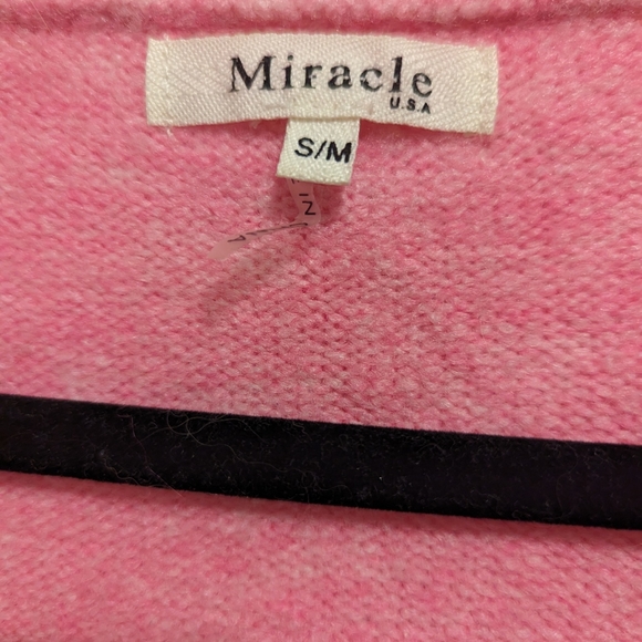 Neon Pink Miracle Long Cardigan - Picture 4 of 5